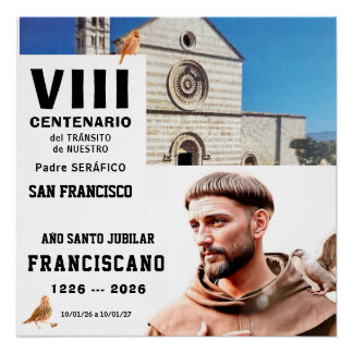 Póster Cartaz Glossy de São Francisco de Assis