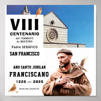 Poster Cartaz Glossy de São Francisco de Assis