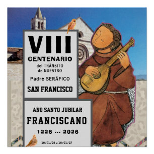 Póster Cartaz Glossy de São Francisco de Assis