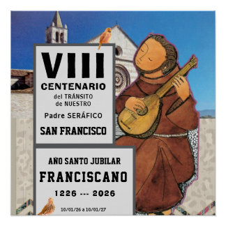 Póster Cartaz Glossy de São Francisco de Assis