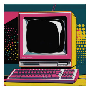 Póster Cartaz Glossy de Tecnologia de Comunicação Arte