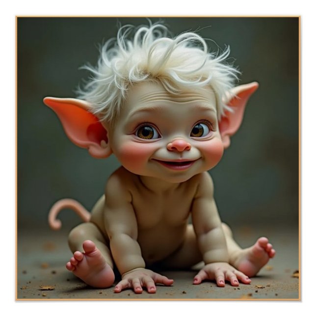 Póster Cartaz Glossy Troll Bebê Gad (Frente)
