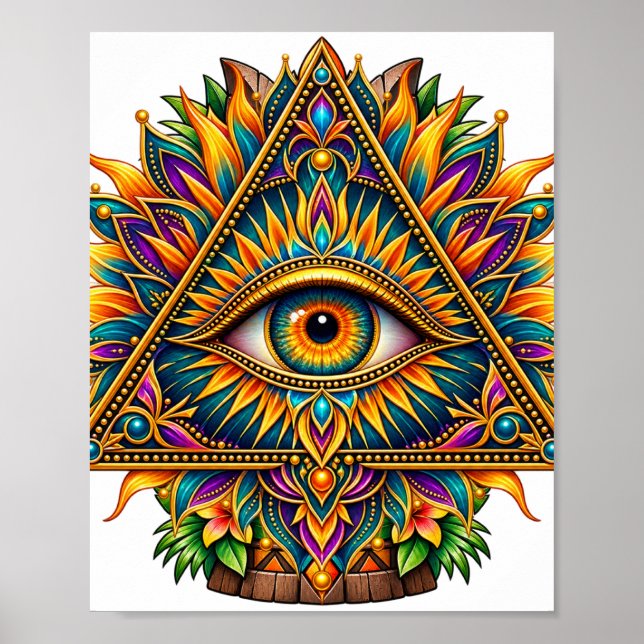 Poster Cartaz Golden Fern Eye (Frente)
