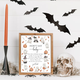 Poster Cartaz Halloween Não Diga Bebê