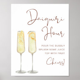 Poster Cartaz Hora Daiquiri Bohemiano CORIANDER Noivado
