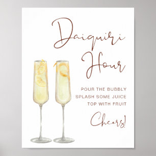 Poster Cartaz Hora Daiquiri Bohemiano CORIANDER Noivado