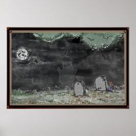 Poster Cartaz Horizontal Quadriculado Foto Fantasma Boba
