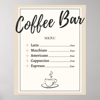 Poster Cartaz/Impressão para Café (Sem Moldura) - 40x50cm