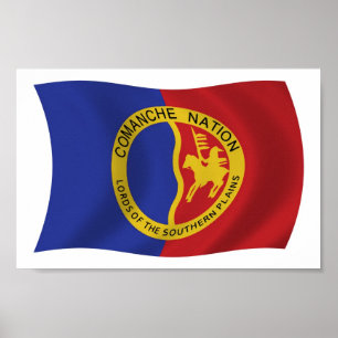 Poster Cartaz Impresso da Bandeira da Nação Comanche