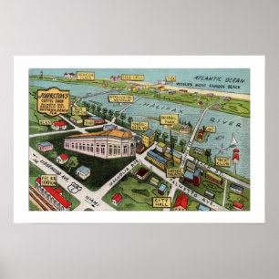 Poster Cartaz Impresso Vintage Daytona Beach