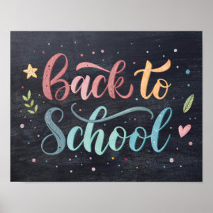 Poster Cartaz Imprimível de Volta às Aulas