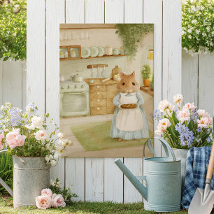 Poster Cartaz infantil de história de hamster caprichoso