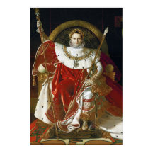 Cartaz Ingres – Napoleão I em Seu Trono Imperial