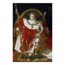 Cartaz Ingres – Napoleão I em Seu Trono Imperial