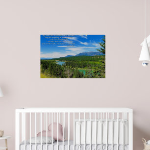 Póster Cartaz Inspirador de Paisagem Montanhosa