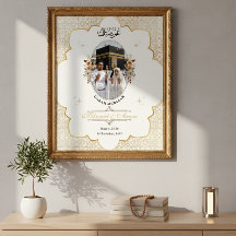Cartaz Islâmico de Foto Personalizada Umrah Mubara