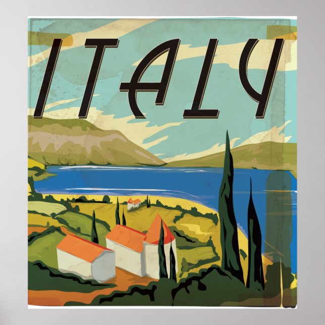 Póster Cartaz Italiano Vintage (Frente)