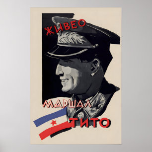 Poster Cartaz Iugoslávia Viva Tito