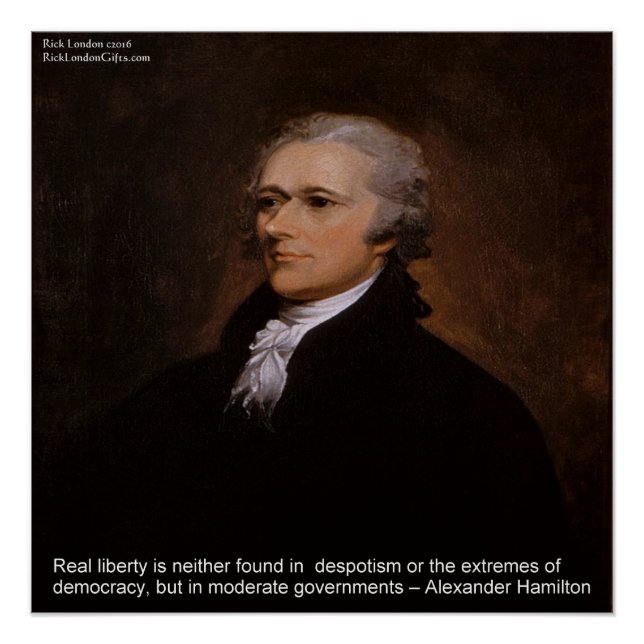 Póster Cartaz "Liberdade Real" de Alexander Hamilton (Frente)