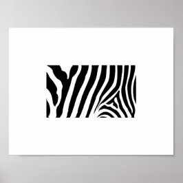 Póster Cartaz - Listras de Zebra Abstrato