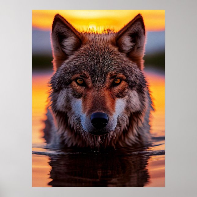 Poster Cartaz Lobo de Yellowstone (Frente)