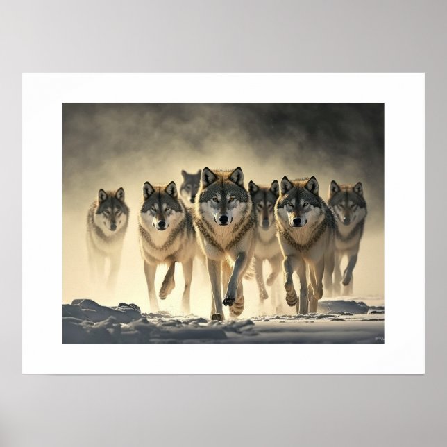 Poster Cartaz Lobos de Yellowstone (Frente)