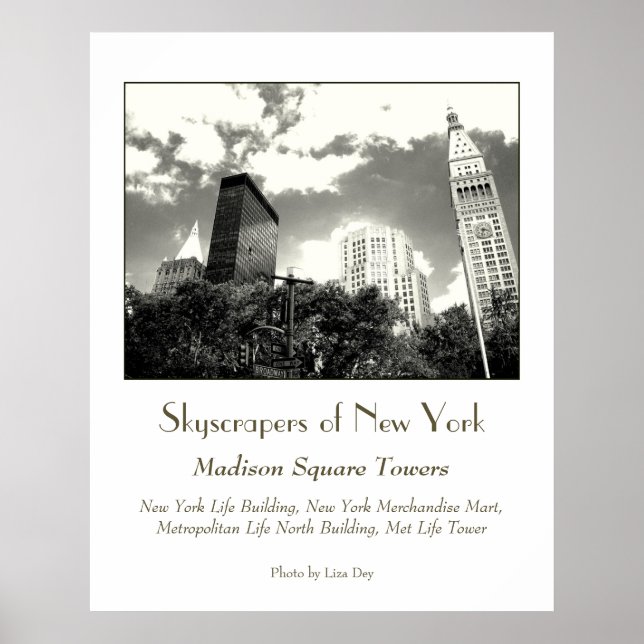 Póster Cartaz 'Madison Square Towers' (Frente)