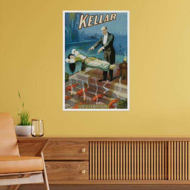 Póster Cartaz Mágico Antigo, Mágico Harry Kellar (Sala de Estar 2)