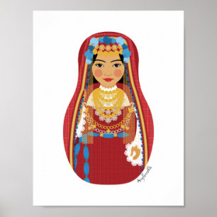 Poster Cartaz Matryoshka Tunisiano