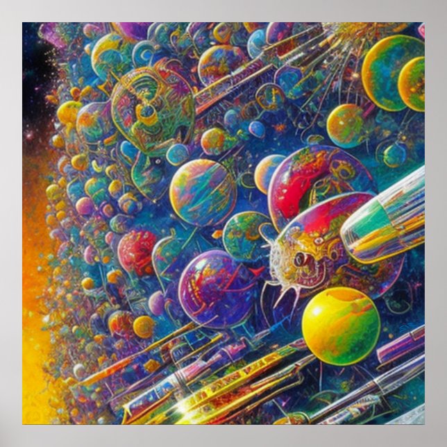 Poster cartaz matte valor Space Race (Frente)