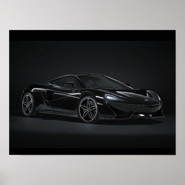 Poster Cartaz mclaren preto (Frente)