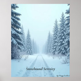Poster Cartaz Minimalista Calma de Inverno – Arte de Pare