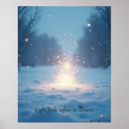 Poster Cartaz Minimalista Calma de Inverno – Arte de Pare
