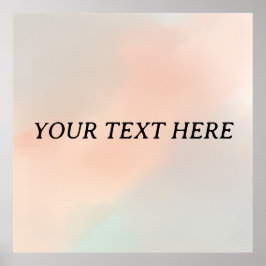 Poster Cartaz Minimalista Editável – Design Sereno em Pas