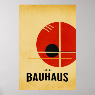 Poster Cartaz Moderno Bauhaus