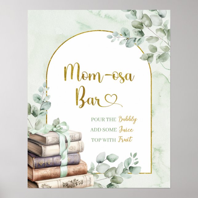 Poster Cartaz Mom-osa Chuveiro de Bebê Conto de Fadas Ver (Frente)
