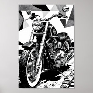 Poster Cartaz Monocromático Classic Cruiser Spirit