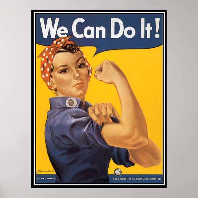 Póster cartaz motivacional Nós podemos fazer isso (Frente)