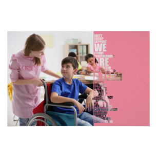 Póster Cartaz motivacional 'Nós somos uma equipe'