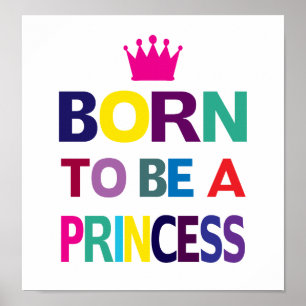Póster Cartaz Nascida Para Ser Uma Princesa