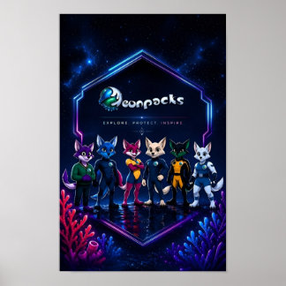 Poster cartaz Neonpacks