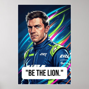Poster Cartaz Nico Hülkenberg Racing Vector – Seja o Leão