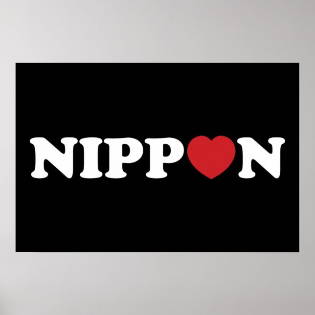 Poster Cartaz Nippon Love Heart (Frente)
