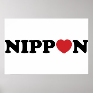 Poster Cartaz Nippon Love Heart