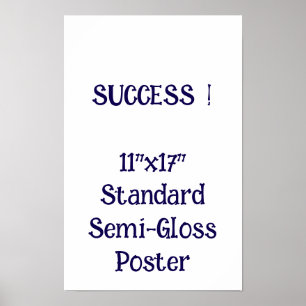 Poster Cartaz Padrão Semi-Brilho 11"x17"