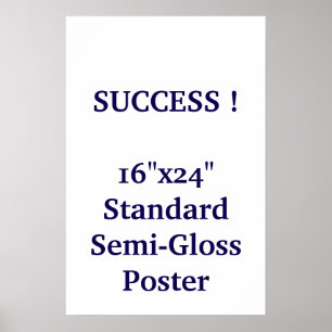 Poster Cartaz Padrão Semi-Brilho 16"x24"