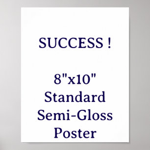 Poster Cartaz Padrão Semi-Brillo 8"x10"