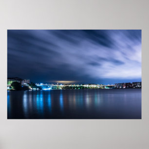 Poster Cartaz - Paisagem Urbana ao Amanhecer