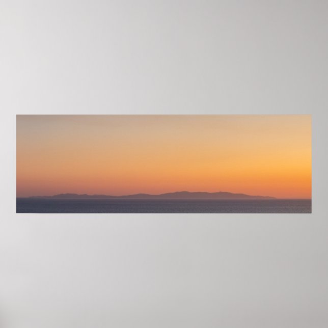 Poster Cartaz Panorâmico da Ilha de Syros (Frente)