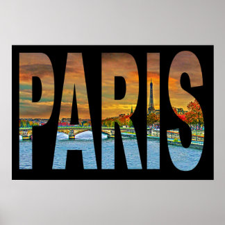 Poster cartaz paris frança